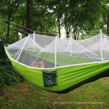 2017 Moda Handy Parachute Hammock Tecido Mosquiteiro Camping Rede Única Pessoa Portátil Ao Ar Livre Indoor Camping Hangmat